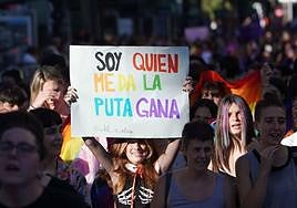 Manifestación LGTBI en San Sebastián.