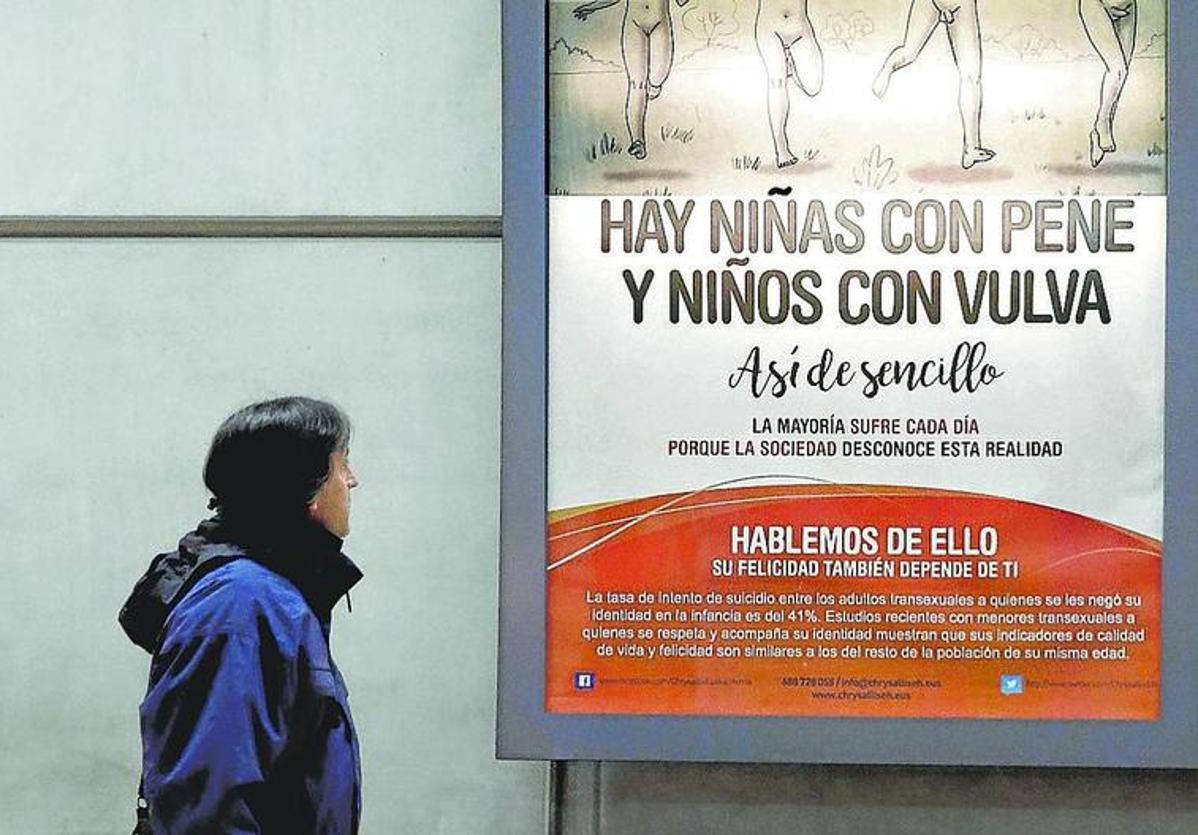 Un cartel reivindicativo por los derechos trans.