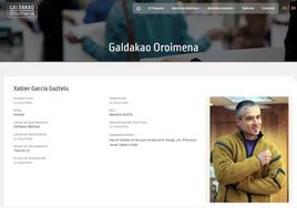 Imagen capturada de la web Galdakao Oroimena.