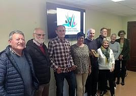 Miembros de Nagusien Kontseilua durante un acto reciente en Arrasate.