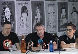 Fermin Muguruza, Elkarreko Andres Camio 'Jitu' eta Maite Arroitajauregi 'Mursego', 'Black is Beltza II. Ainhoa' filmaren musikaren aurkezpenean