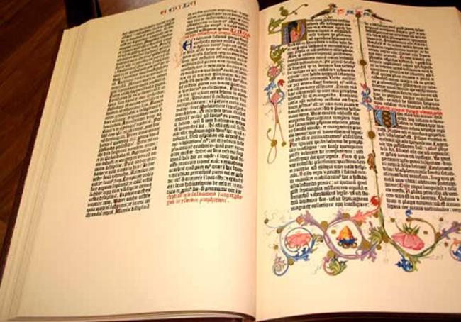 La Biblia de Gutenberg.