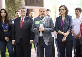 Andoni Ortuzar en la presentación esta mañana en Bilbao del 'claim' de campaña del PNV.