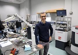 Félix Casanova, en las instalaciones de Nanogune.