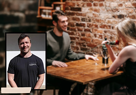 Jérémy Morin, afincado en Lazkao, es el promotor de la iniciativa que emula al programa First Dates de Cuatro.