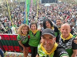 Txupinazo por todo lo alto en Lazkao