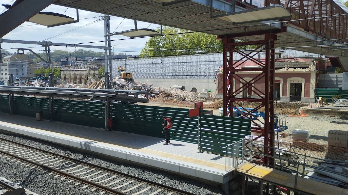 La demolición de la estación de tren de San Sebastián