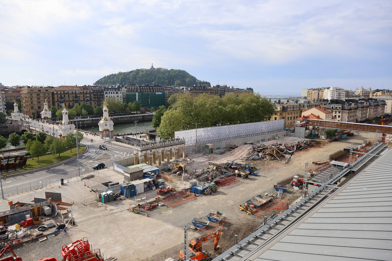 La demolición de la estación de tren de San Sebastián