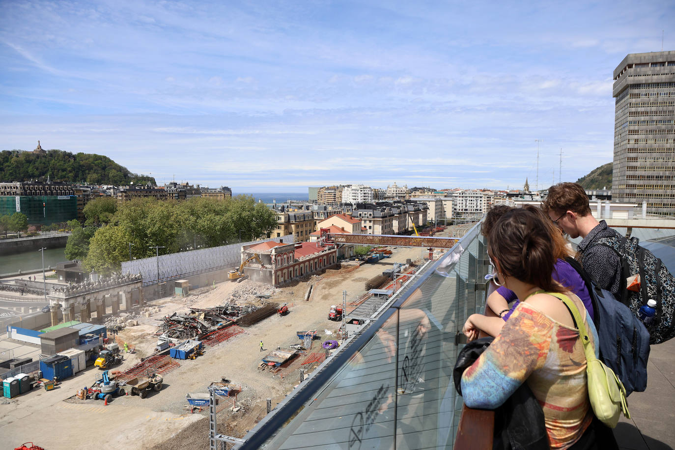 La demolición de la estación de tren de San Sebastián