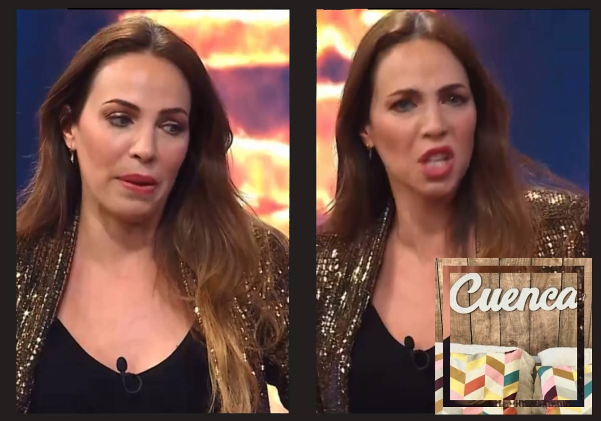 Nerea Garmendia mostró el nuevo cabecero de su cama, con la palabra Cuenca.