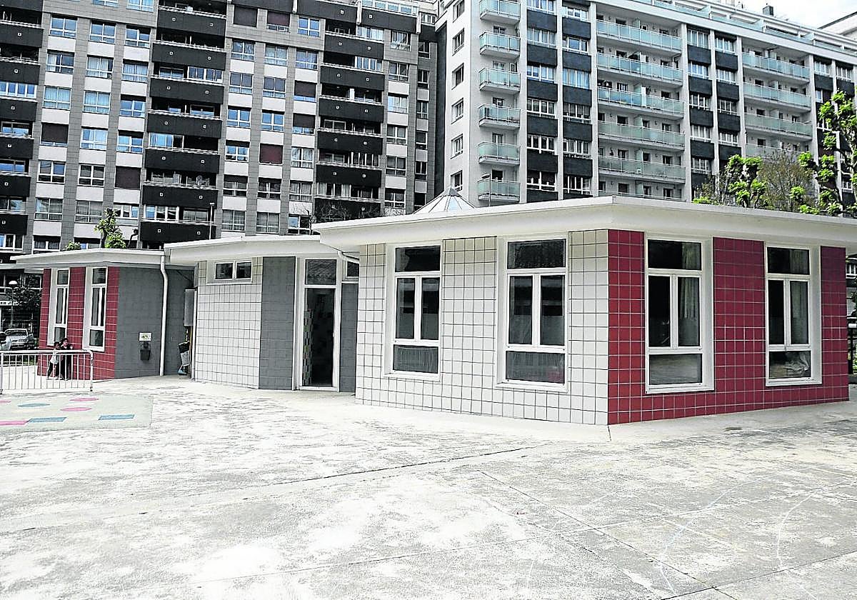 Rehabilitación energética llevada a cabo en el edificio de ciclo infantil de Katalin Erauso.