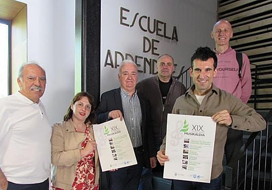 Responsables municipales y músicos presentaron el programa este martes en Juan Arzamendi Musika Etxea.