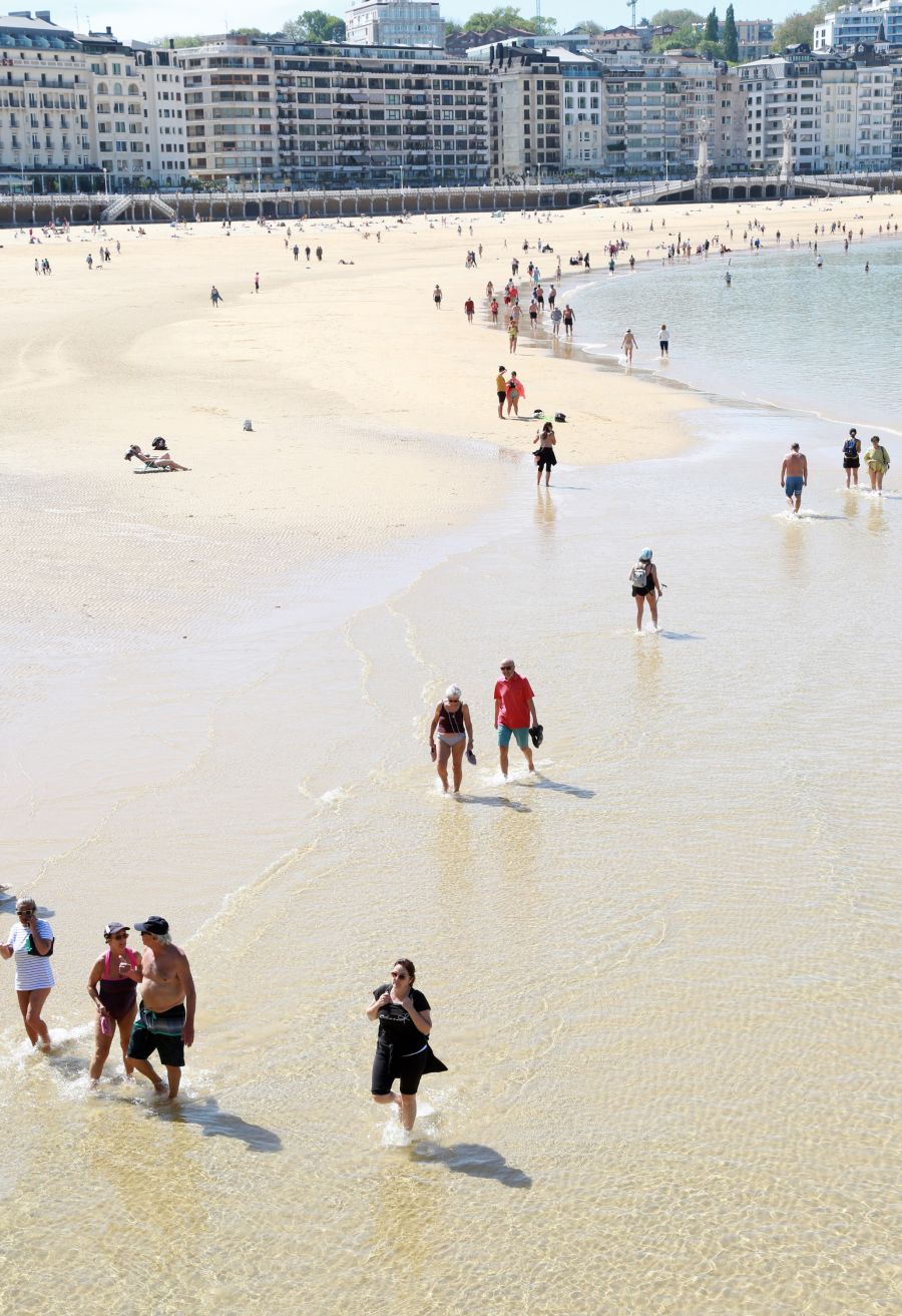 Donostia sobrepasa la barrera de los 30 grados