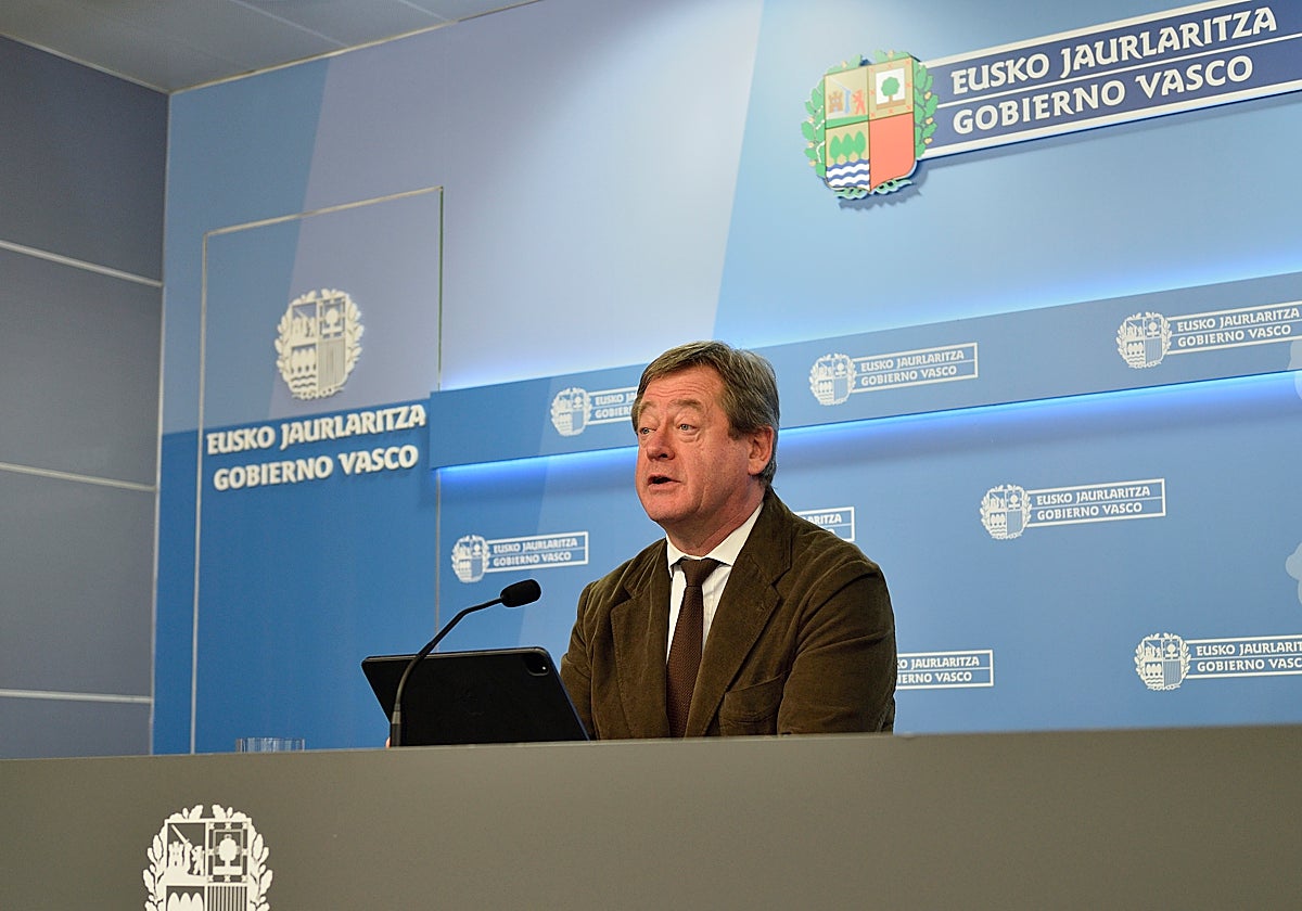 Bingen Zupiria, portavoz del Gobierno Vasco.