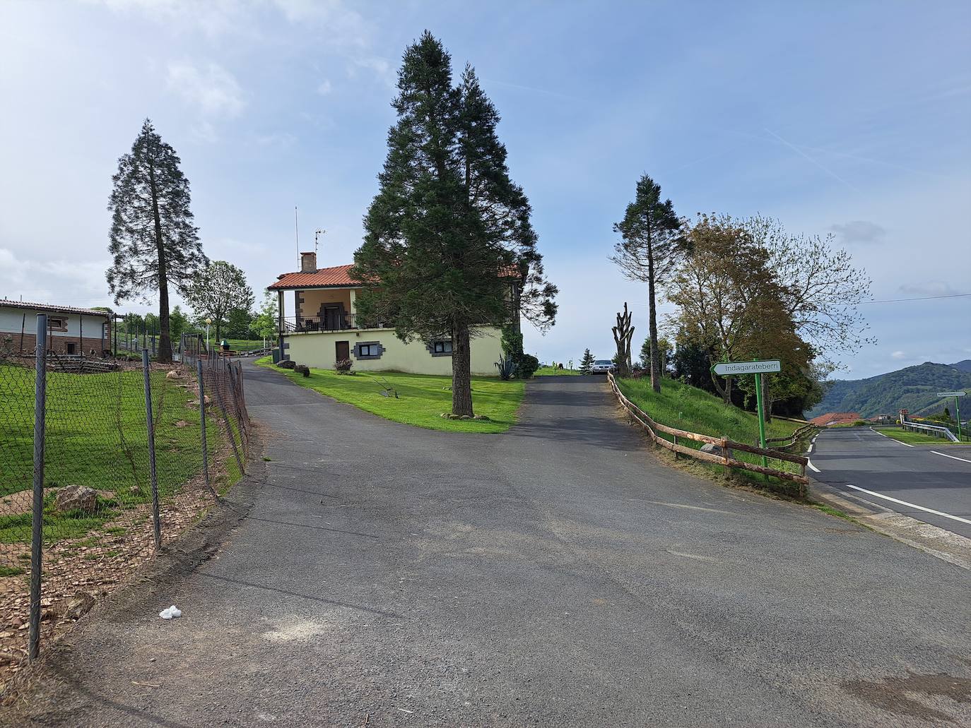 Indamendi, preciosa balconada de Pagoeta