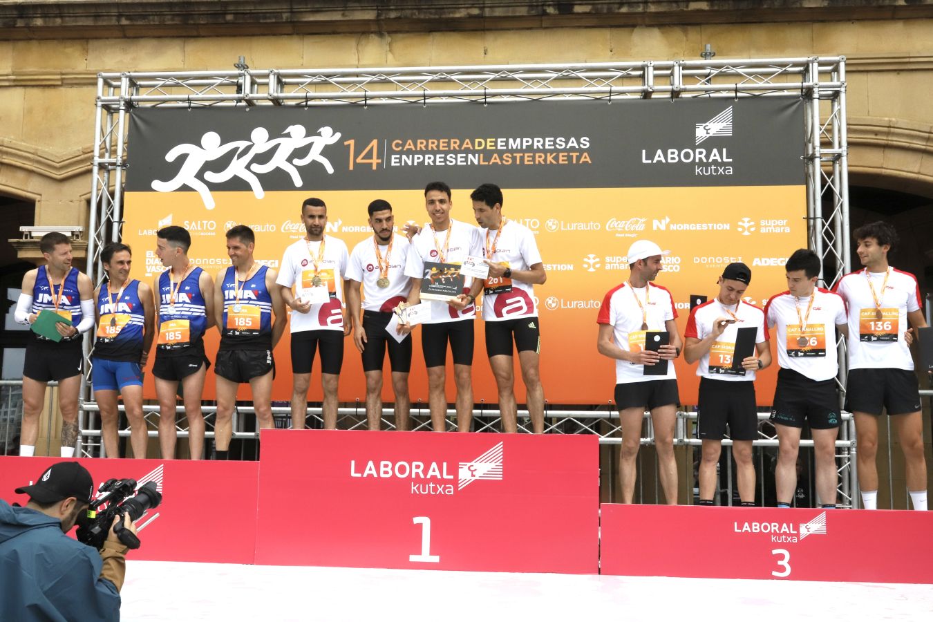 Los podios de la Carrera de Empresas 2023
