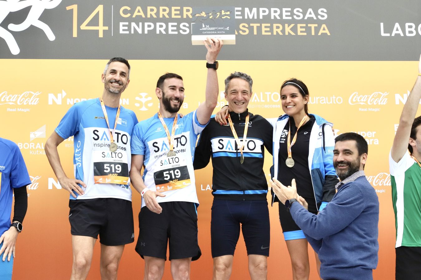 Los podios de la Carrera de Empresas 2023