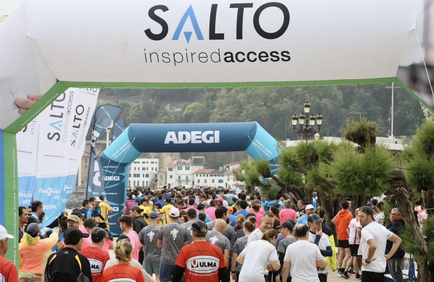Gran ambiente en la Carrera de Empresas de Donostia