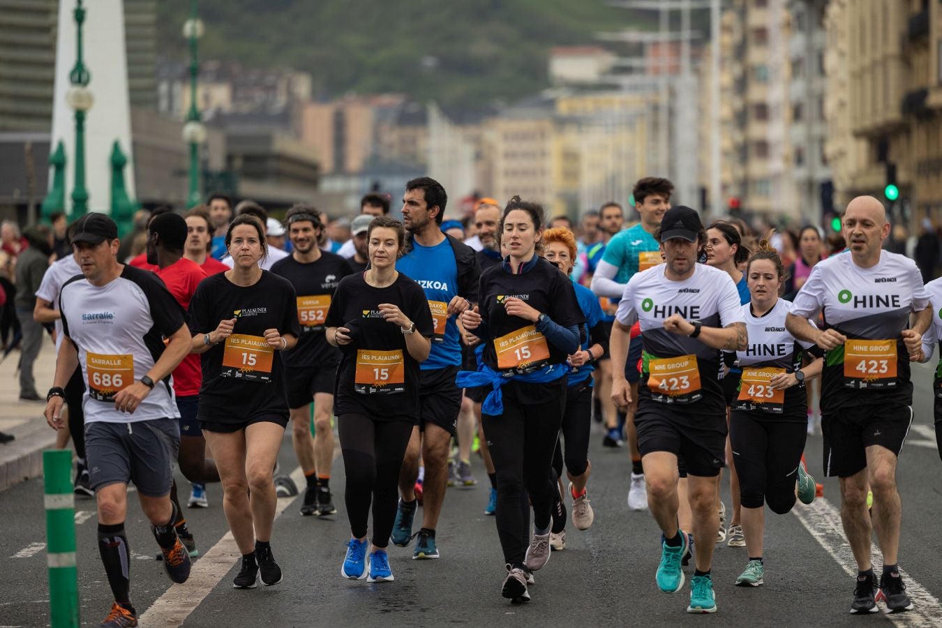 La Carrera de Empresas, a la altura del Kursaal
