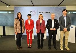 Los candidatos y candidatas a la Diputación de Gipuzkoa, en el debate organizado por DV.