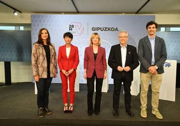 Debate electoral en DV: los residuos vuelven a enfrentar a los cinco candidatos en Gipuzkoa