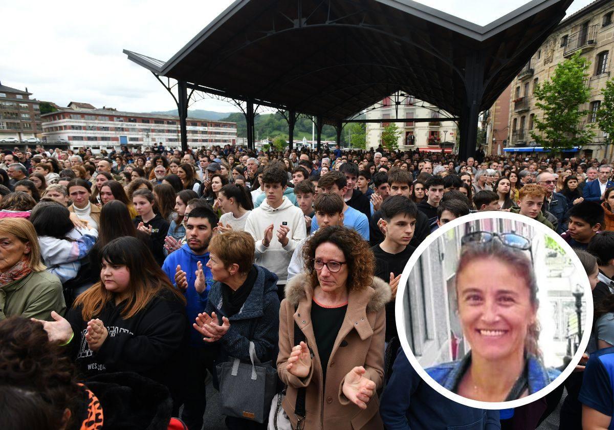 Cientos de personas se concentraron el miércoles en Orio para mostrar su solidaridad con la familia de Lourdes del Hoyo.