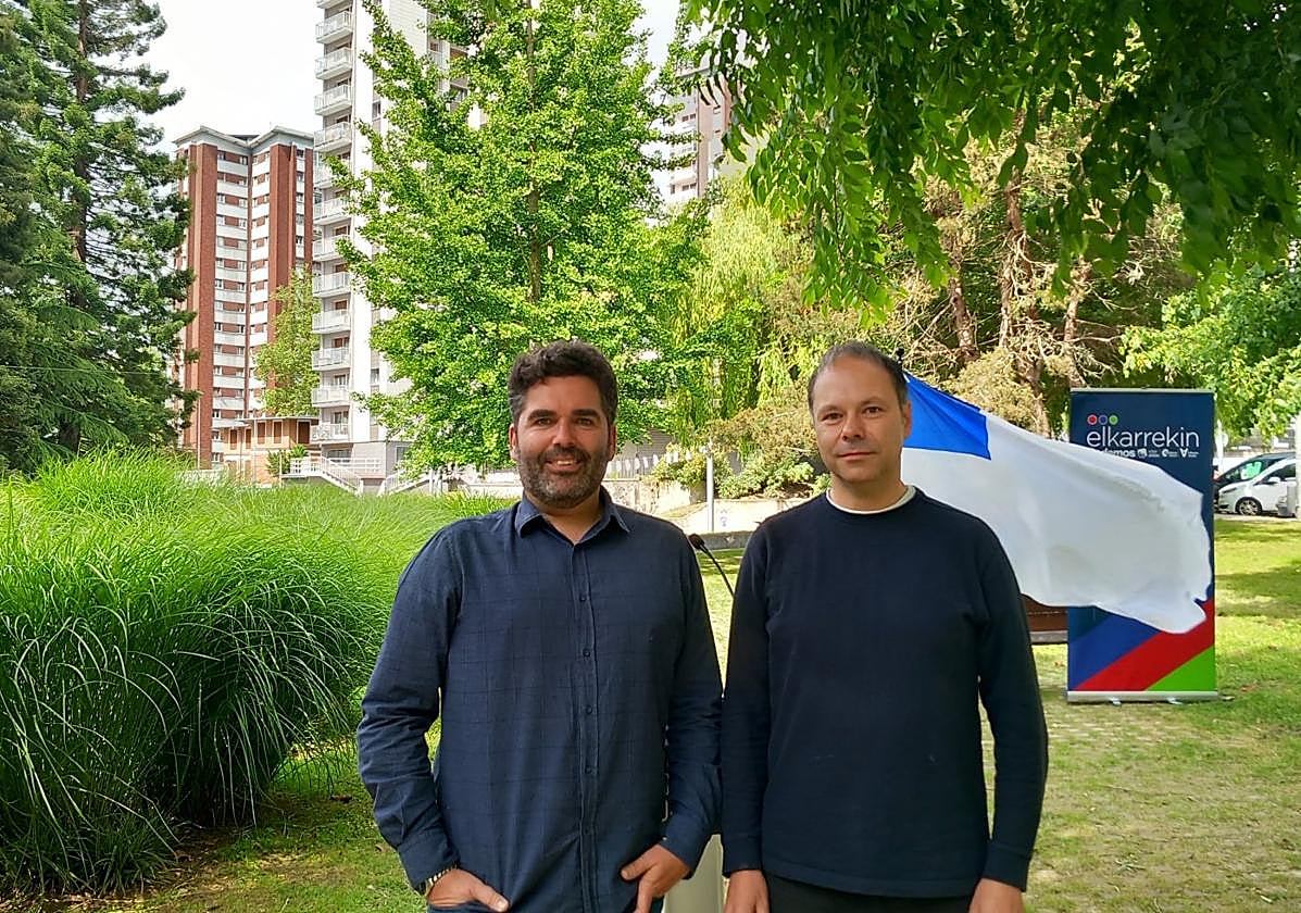 Victor Lasa y Jon Tamayo este sábado en Bidebieta.