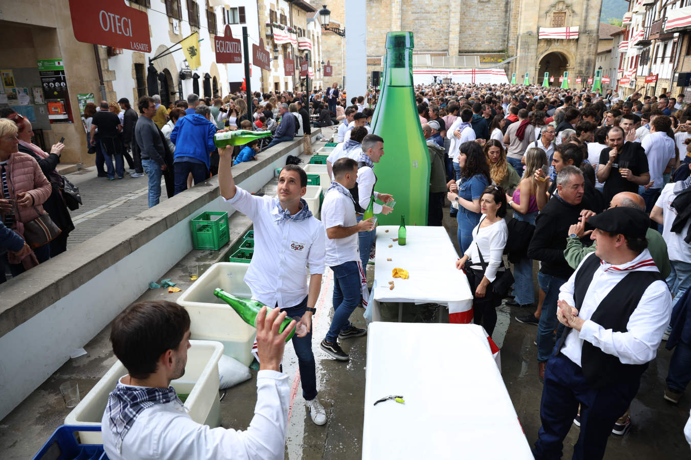 La sidra, protagonista en Usurbil