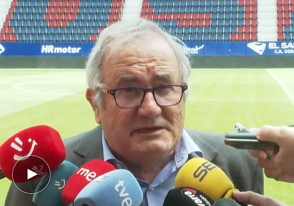 Luis Sabalza: «Si tengo que lanzar yo el chupinazo no podré ir a almorzar por si me mancho»