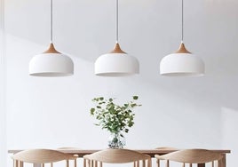 Lámparas de techo en tonos blancos