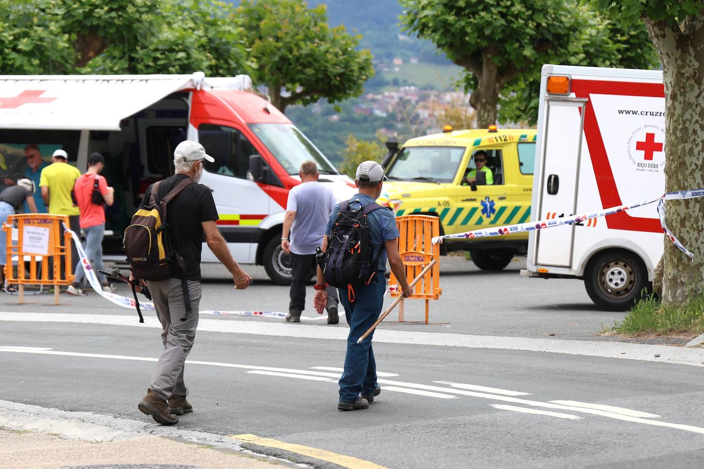 La búsqueda del desaparecido en Jaizkibel, en imágenes
