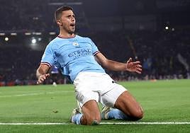 Rodrigo Hernández marcó el único gol de la final de la Champions.