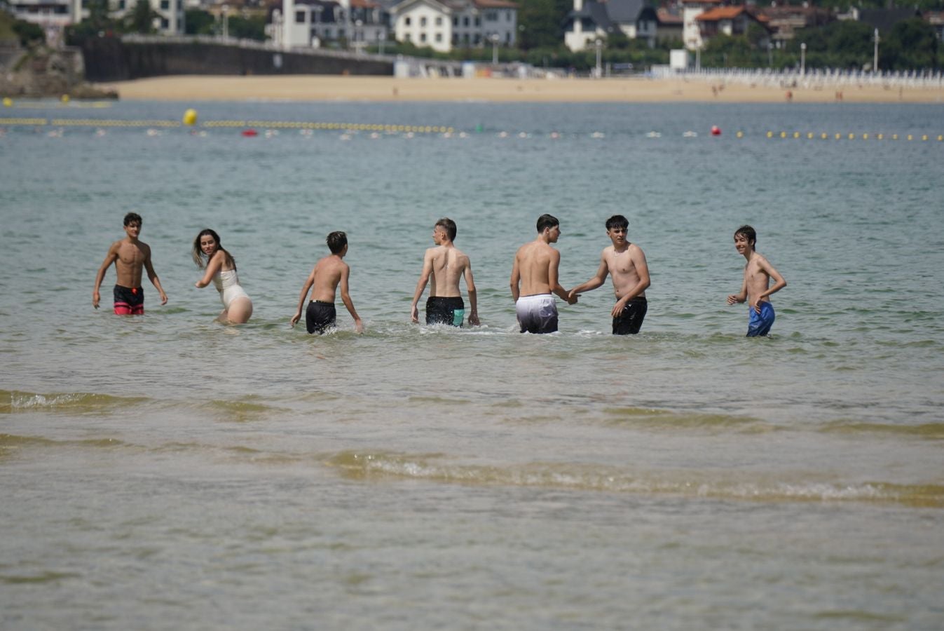 Bandera verde de nuevo en La Concha