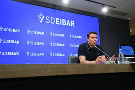 César Palacios, director deportivo de la SD Eibar, este martes.