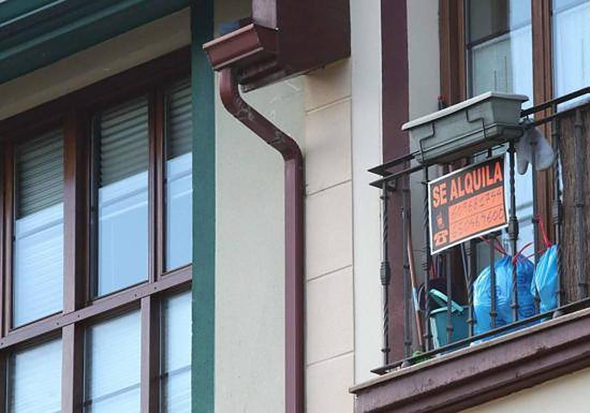 Una vivienda en alquiler.