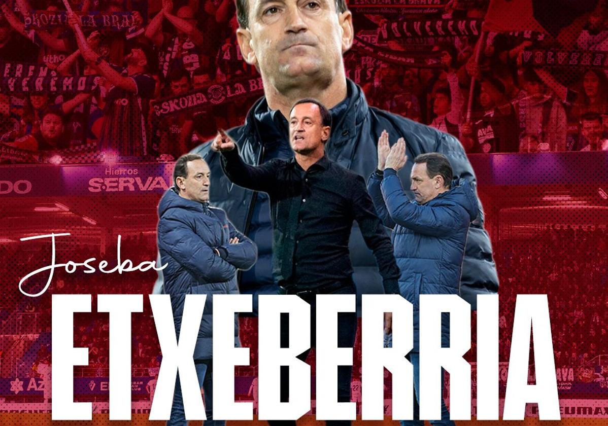 Joseba Etxeberria, nuevo entrenador del Eibar