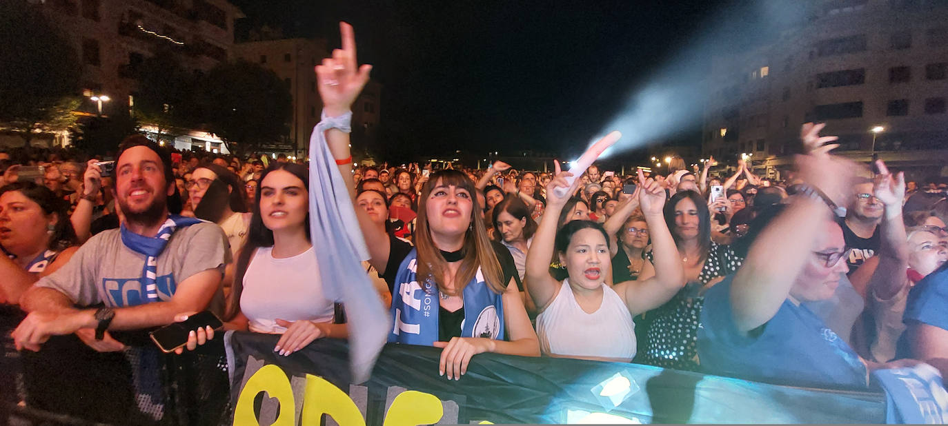 Multitudinario concierto de David Bustamante en Irun