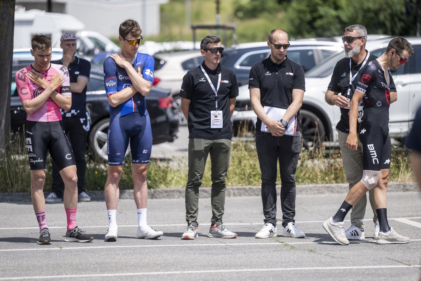 Bissegger, Kungs y los organizadores del Tour de Suiza.