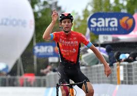 Gino Mader, en su victoria del Giro de Italia en 2021