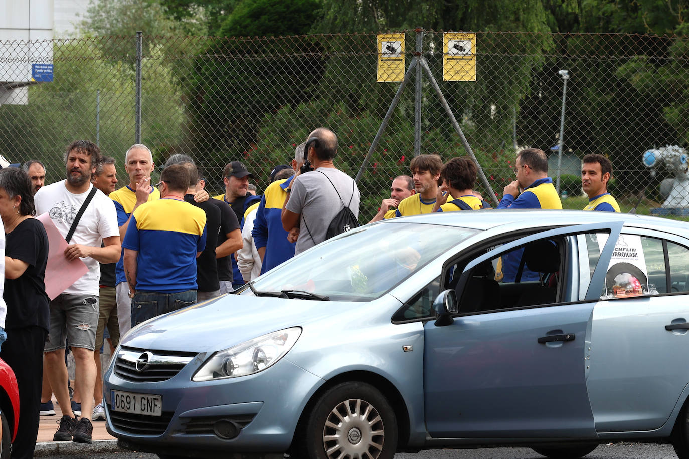 Jornada de huelga en Michelin Lasarte-Oria