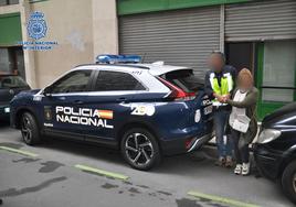 Detención realizada en la operación policial en Bizkaia.