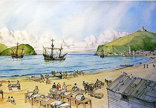 Comercialización de bacalao en San Sebastián en el siglo XVI.