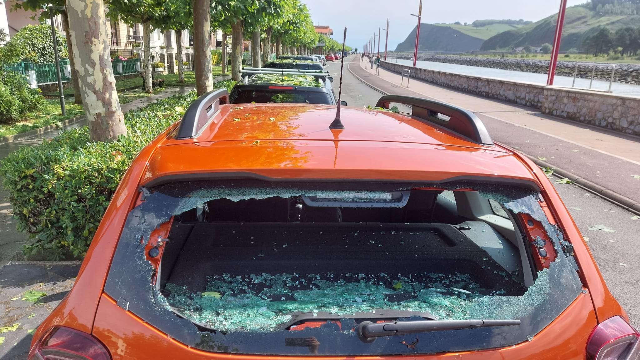 Trombas de agua y granizadas en Gipuzkoa