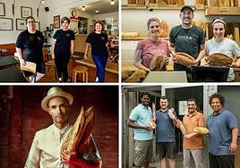 Las panaderías Garua, Oreka, Anik y Kuskurro. Lusa / Josu Zabala / Silvia Catalán