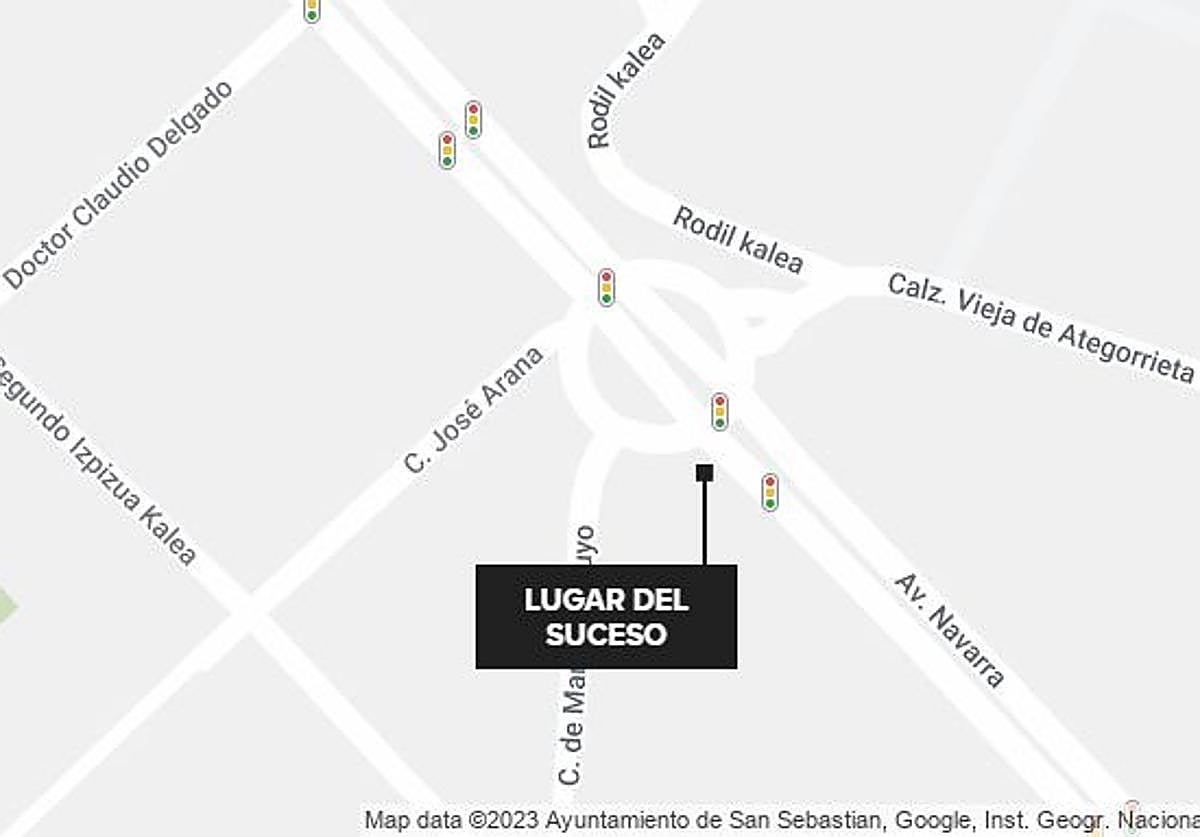 Lugar donde se ha producido el accidente.