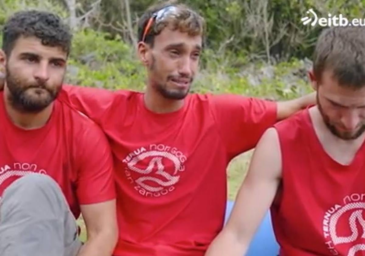 Etxe, con Hamza y Txoskin en El Conquis 2023.