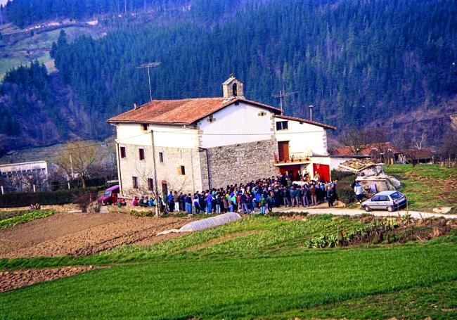 Ermita de San Blas en el barrio de Buruñao de Bergara.