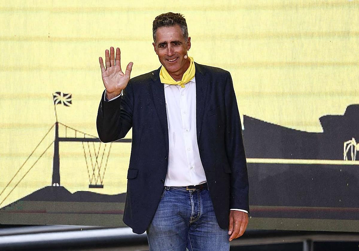 Miguel Indurain, en la presentación.