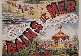 Cartel de 1887 con motivo de la inauguración del Gran Casino de San Sebastián.
