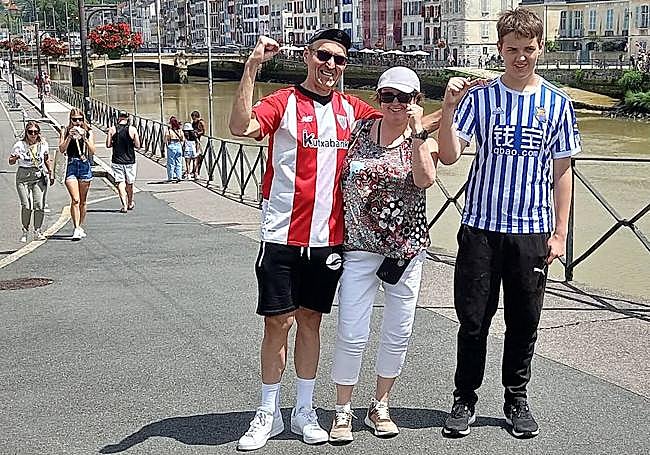 Alberto Juzdado, Nathalie y Nathan.